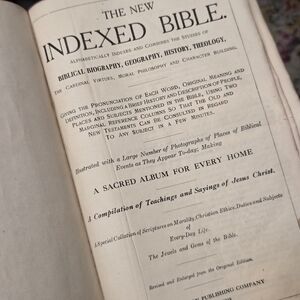 Vintage The Indexed Teaching Bible 1907 - John A. Dickson Publshr